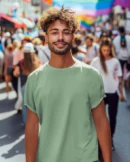 Jade Green T-Shirt for Men - Befiqr Style 180 GSM Cotton Classy Tee, Solid But Stylish